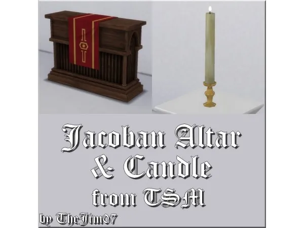 Maxis Match Jacoban Altar Candle by TheJim07 - The Sims 4 Custom Content