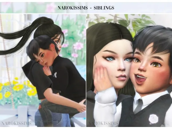 Alpha arokissims Siblings - The Sims 4 Custom Content