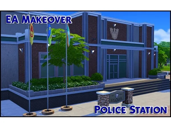 Alpha beatdoc16 EA Makeover Police Station ( Free) - The Sims 4 Custom Content