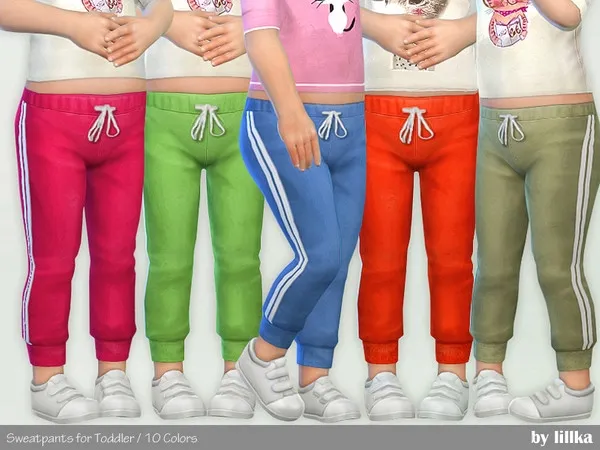 Alpha Sweatpants for Toddler 02 - The Sims 4 Custom Content