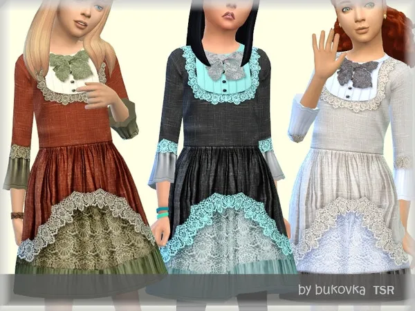 Alpha Dress Boho - The Sims 4 Custom Content