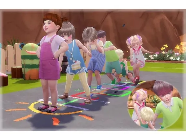 Alpha Jumping On Hopscotch Pose luckyday by a - The Sims 4 Custom Content