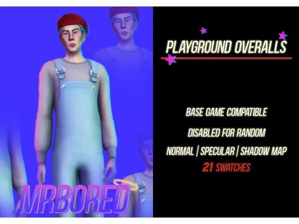 Maxis Match captainmrbored Playground Overalls - The Sims 4 Custom Content