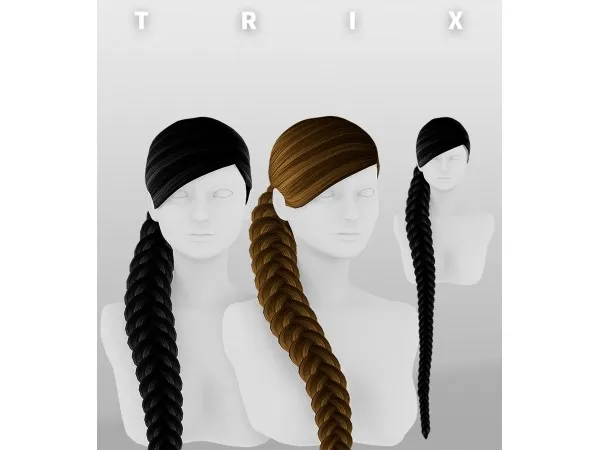 Alpha TRIX Murder Hair - The Sims 4 Custom Content