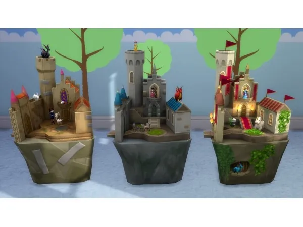 Maxis Match Castle Playsets by K9DB - The Sims 4 Custom Content