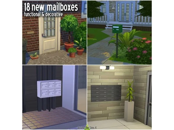 Maxis Match Around Mailboxes - The Sims 4 Custom Content