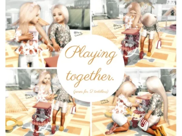 Alpha parissimmer s4 Playing Together Pose Pack - The Sims 4 Custom Content