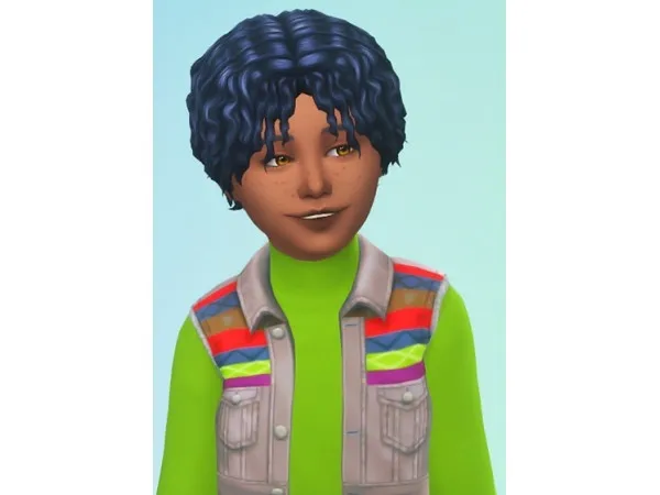 Maxis Match salttry DYO HAIR FOR KIDS by simsfinds - The Sims 4 Custom Content