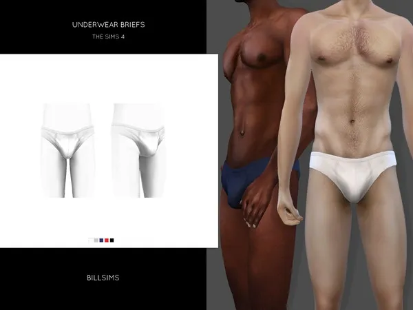 Alpha Underwear Briefs - The Sims 4 Custom Content
