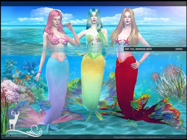 Alpha DSF MERMAID TAIL BETA - The Sims 4 Custom Content