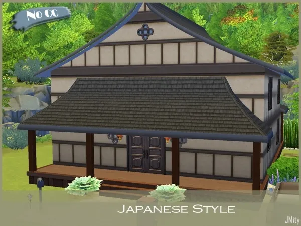 Alpha Japanese Style House Mity by J - The Sims 4 Custom Content