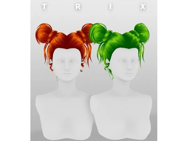 Alpha TRIX Die Young Hair - The Sims 4 Custom Content