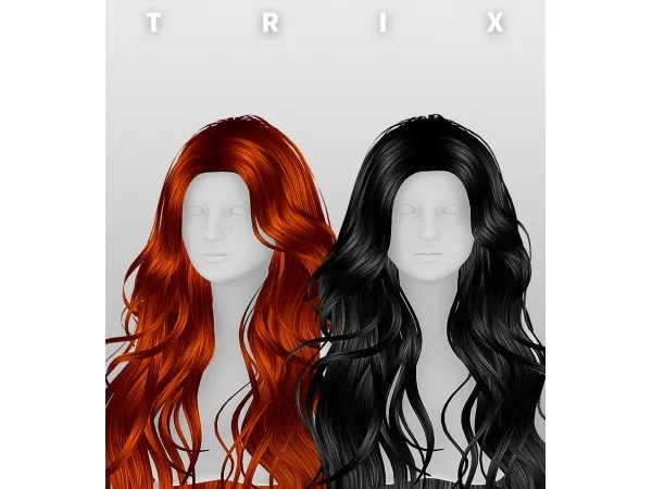 Alpha TRIX Dreams Hair - The Sims 4 Custom Content