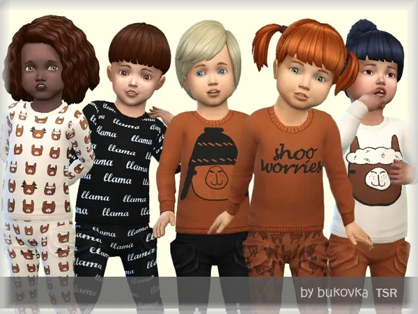 Alpha Shirt Lama - The Sims 4 Custom Content