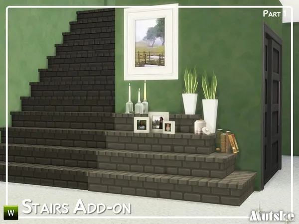 Maxis Match Stairs Add on Part 1 - The Sims 4 Custom Content