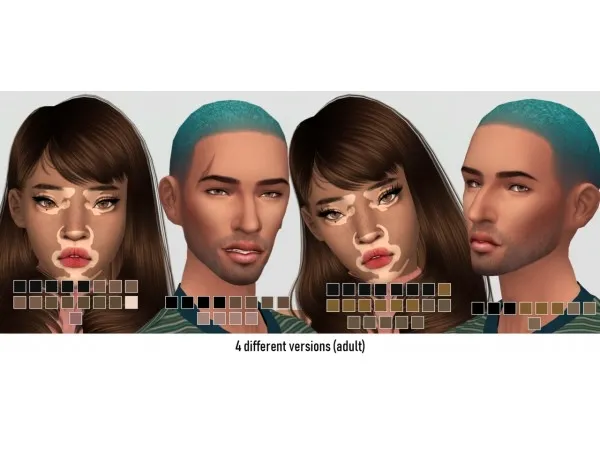 Maxis Match Kijiko Skin Detail Eyelashes TOP ONLY Retextures by catsblob - The Sims 4 Custom Content