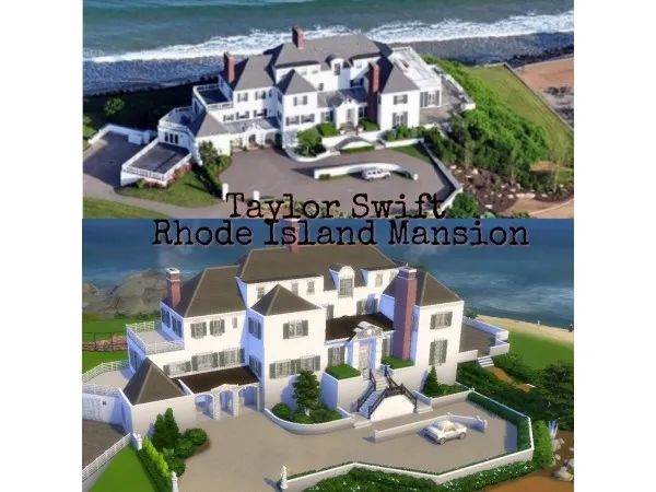 Maxis Match Rhode Island Mansion (Taylor Swift) NO by wouterfan - The Sims 4 Custom Content