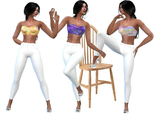 Alpha Summer outfit - The Sims 4 Custom Content