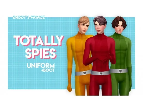 Maxis Match [DaddysPrince] Totally Spies Uniform - The Sims 4 Custom Content
