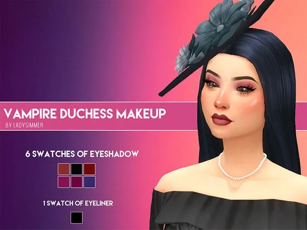 Maxis Match Vampire Duchess Makeup Set - The Sims 4 Custom Content