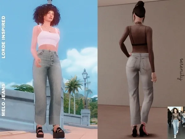 Alpha Melo Jeans - The Sims 4 Custom Content