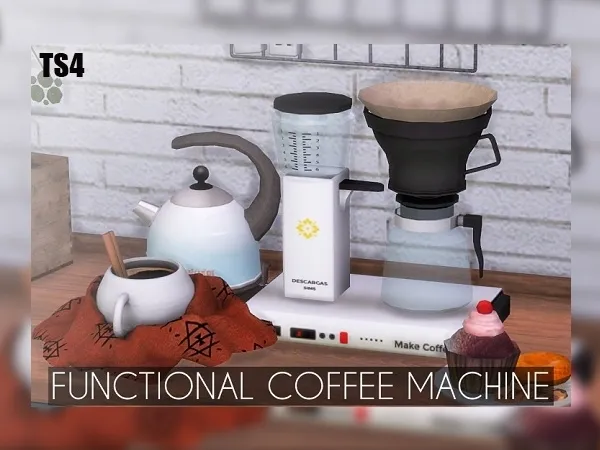 Mix Functional Coffee Machine - The Sims 4 Custom Content