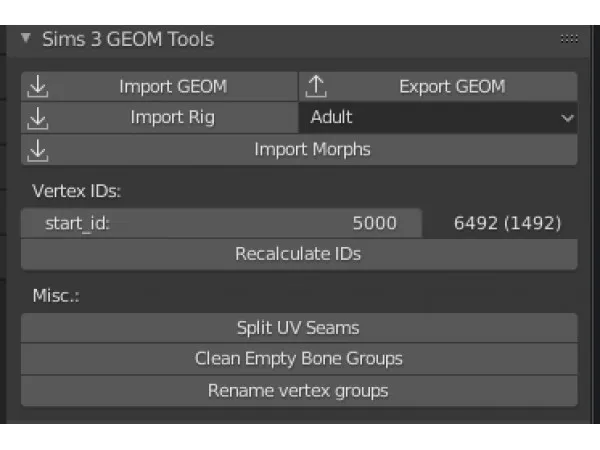 Blender 28 GEOM Tools by SmugTomato - The Sims 3 Custom Content
