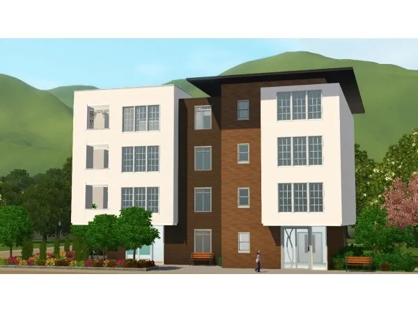 Ackerly Apartments (No ) by Kylaaab - The Sims 3 Custom Content