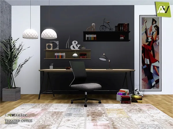 Thaxted Office - The Sims 3 Custom Content
