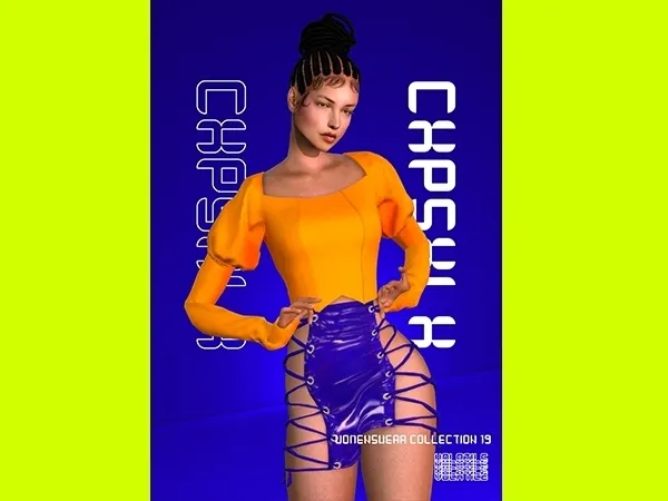 Alpha CXPSXLX BLOUSE - The Sims 4 Custom Content