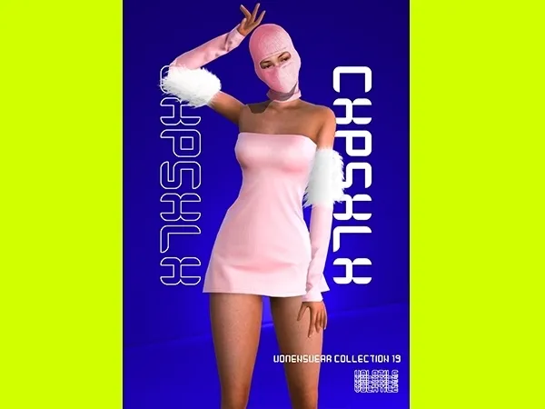Alpha CXPSXLX DRESS - The Sims 4 Custom Content