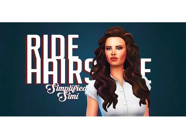 Maxis Match simplifiedsimi Ride Hairstyle - The Sims 4 Custom Content