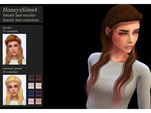 Alpha HoneysSims4 RecolorRetexture Ade Daenerys - The Sims 4 Custom Content