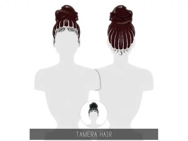 Alpha TAMERA HAIR TODDLER CHILD by simsfinds - The Sims 4 Custom Content