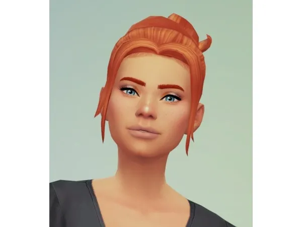 Maxis Match ravensim Simple Knot Bun - The Sims 4 Custom Content