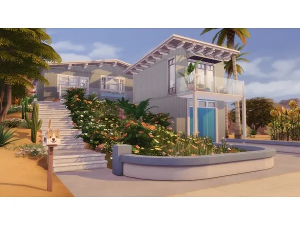 Maxis Match simshomedesign Artists Cottage Studio 1 bed 15 bath - The Sims 4 Custom Content