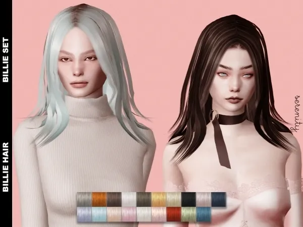 Alpha Billie Hair - The Sims 4 Custom Content