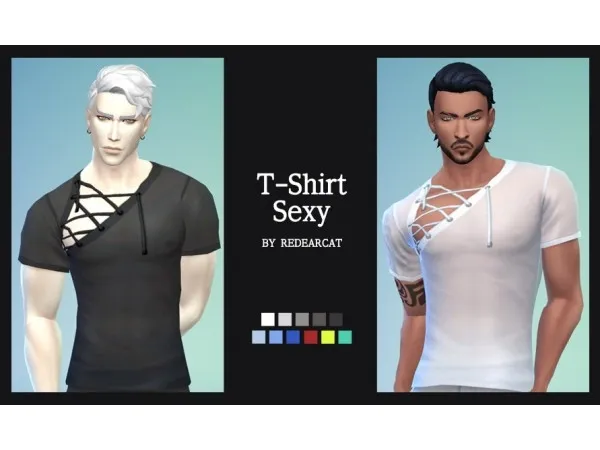 Maxis Match redearcat T Shirt Sexy - The Sims 4 Custom Content