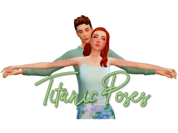 Maxis Match atashi77 Titanic Poses - The Sims 4 Custom Content