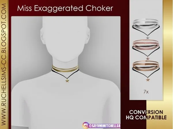 Alpha Miss Exaggerated Choke Converted from Simtographies by ruchellsims - The Sims 4 Custom Content