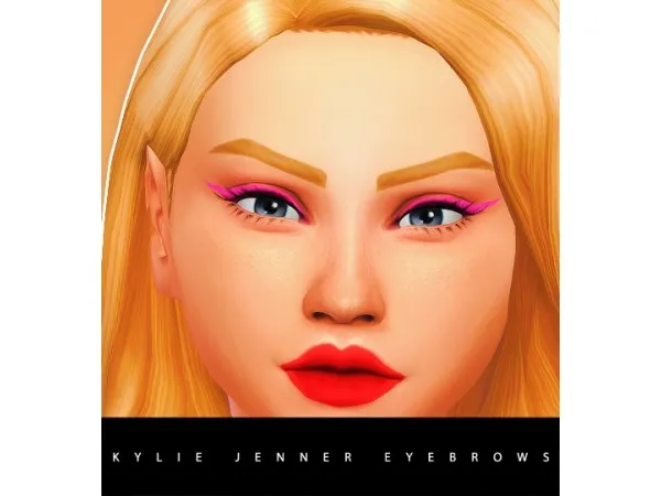 Maxis Match KYLIE JENNER EYEBROWS by crazycupcakefr - The Sims 4 Custom Content