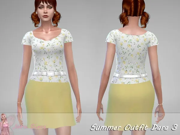 Alpha Summer Outfit Dara 3 - The Sims 4 Custom Content