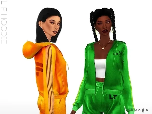 Alpha SHUNGA LF Hoodie - The Sims 4 Custom Content
