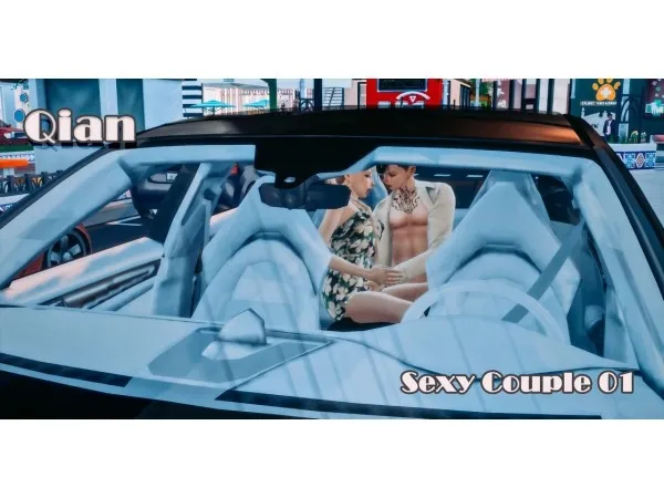 Alpha qianq q Sexy Couple Pose 01 - The Sims 4 Custom Content