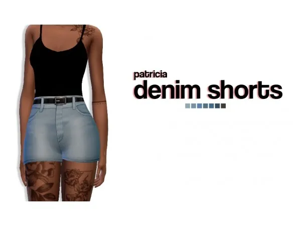 Maxis Match moontrait PATRICIA SHORTS - The Sims 4 Custom Content