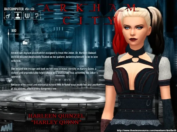 Arkham Harley Quinn - The Sims 4 Custom Content