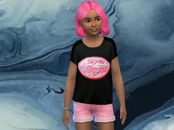 Alpha Yas Girl Tees Kids Room needed - The Sims 4 Custom Content