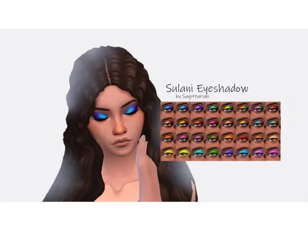 Maxis Match sagittariahx Sulani Eyeshadow - The Sims 4 Custom Content