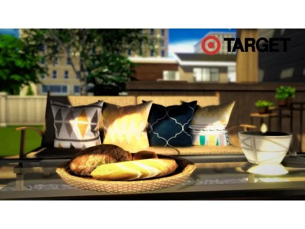 Alpha linasims Target Summer Pillow Collection - The Sims 4 Custom Content