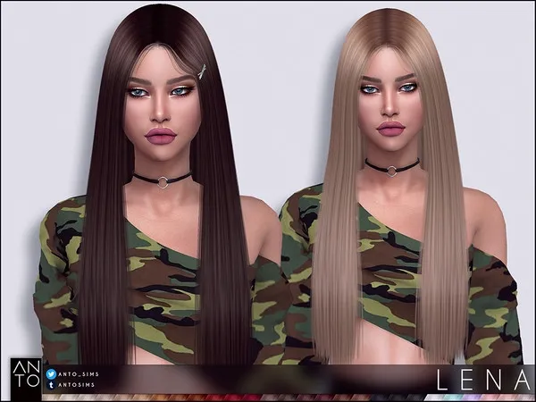 Alpha Anto Lena (Hairstyle) by thesimsresource - The Sims 4 Custom Content